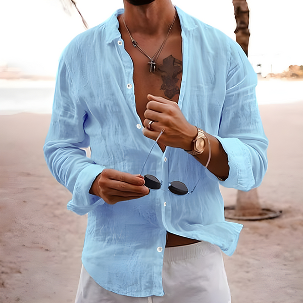 CHEMISE D'ÉTÉ EN COTON NATUREL — alt view