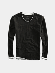 LAURENT MONACO | CHEMISE À MANCHES LONGUES EN COTON