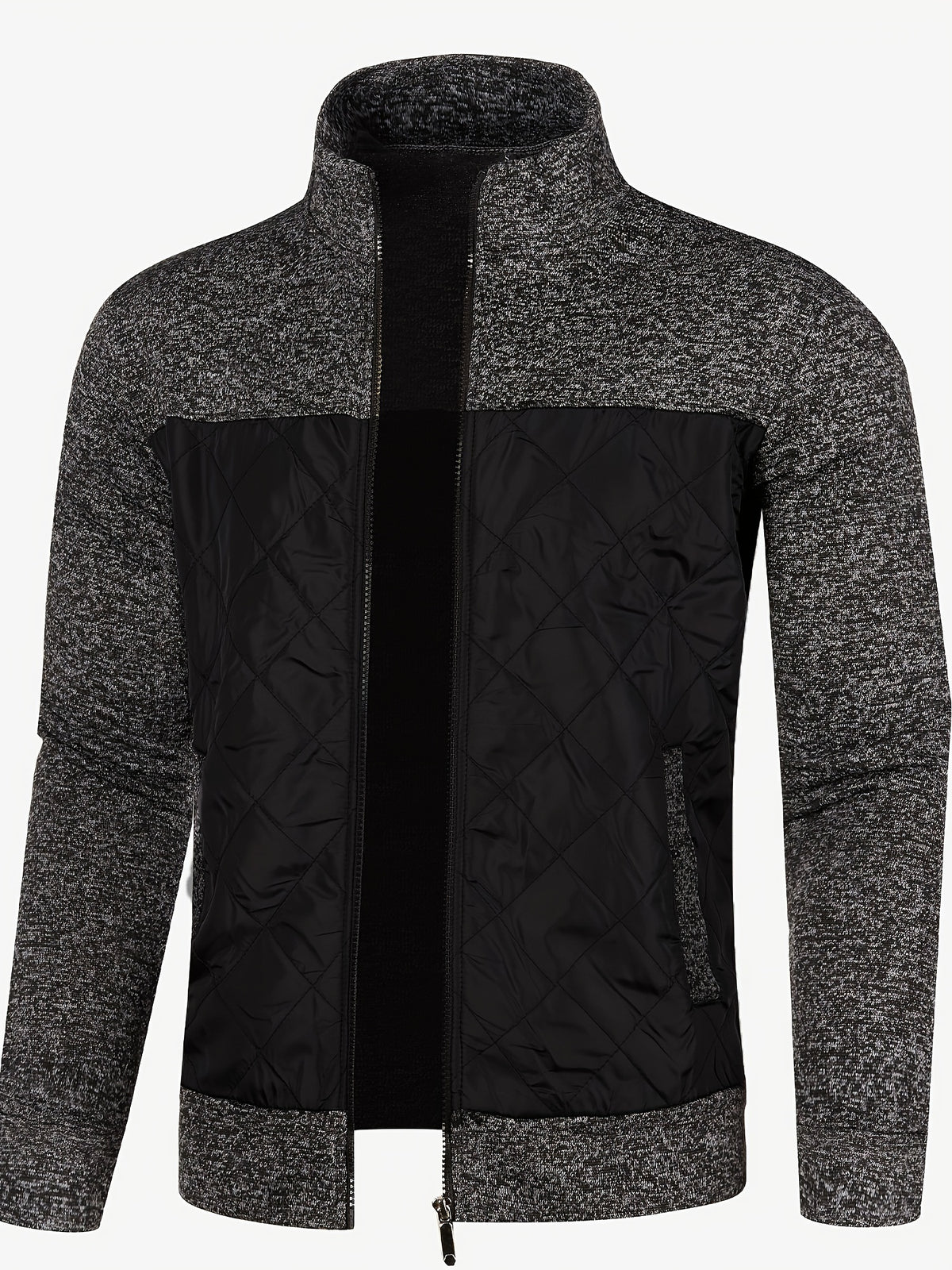 LAURENT MONACO | VESTE À COL MONTANT ET FERMETURE ÉCLAIR POUR HOMMES