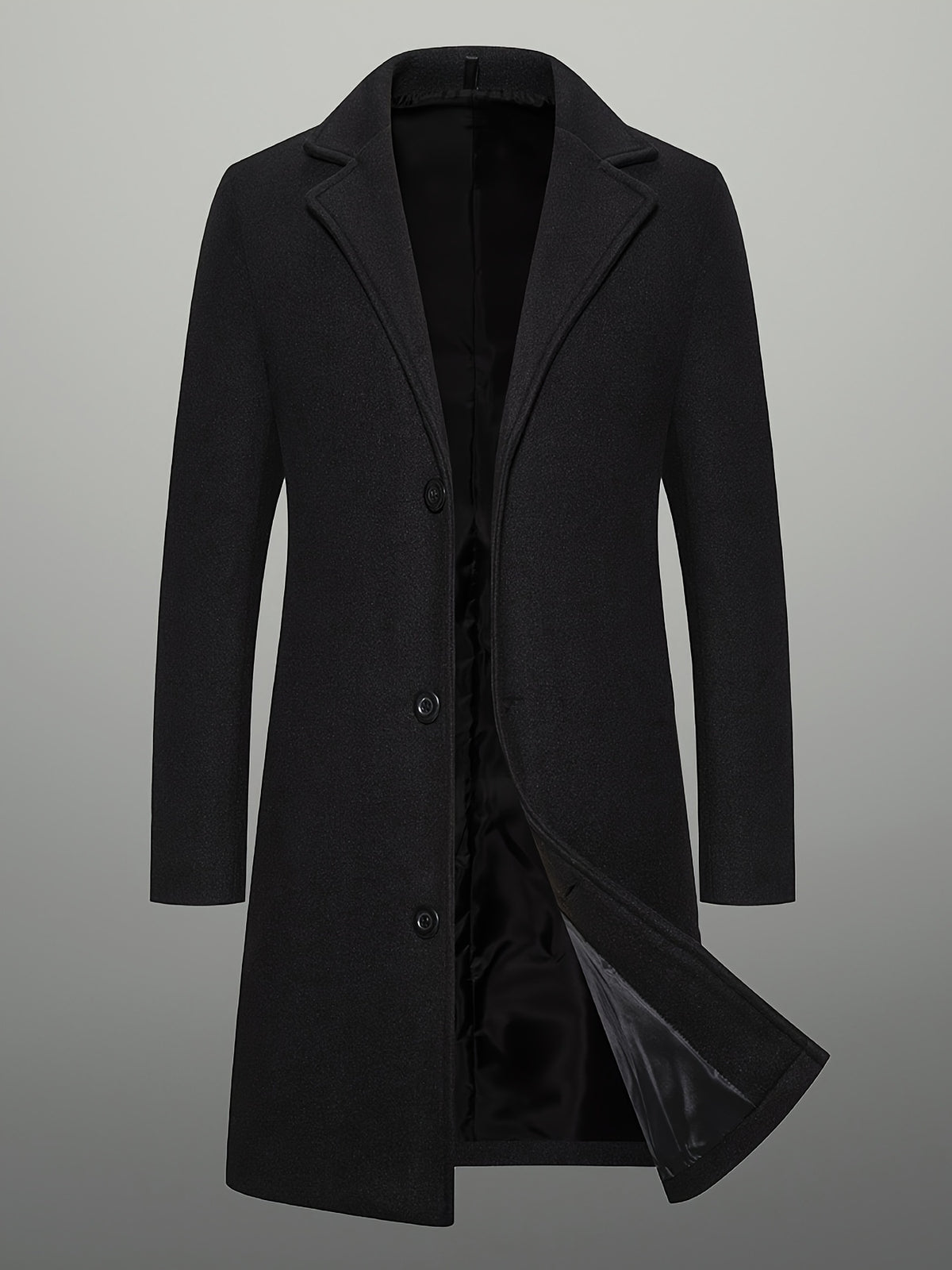 LAURENT MONACO | MANTEAU CLASSIQUE À BOUTONS POUR HOMMES