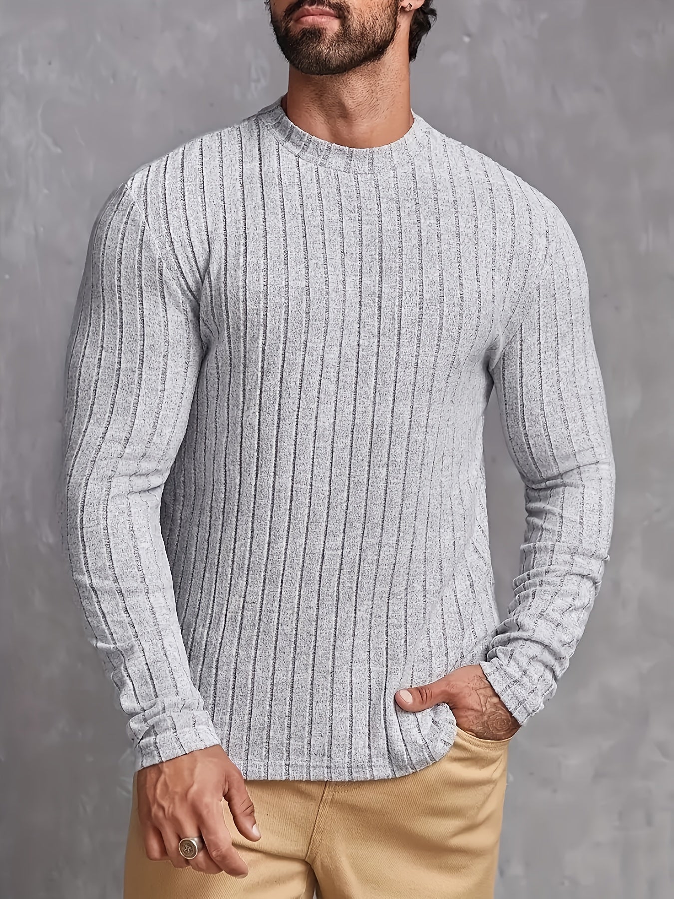 LAURENT MONACO | PULL À RAYURES COTONNÉES POUR HOMMES
