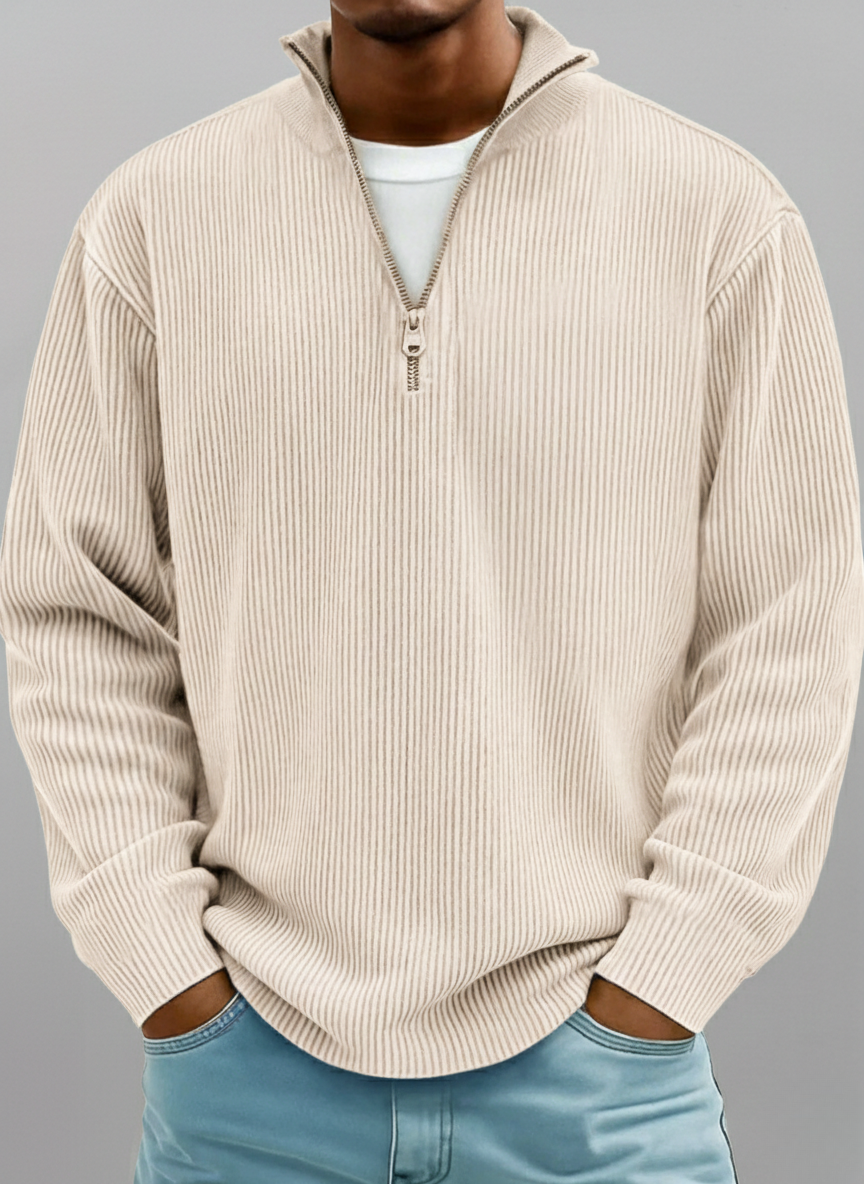 LAURENT MONACO | PULL DEMI-ZIP POUR HOMME