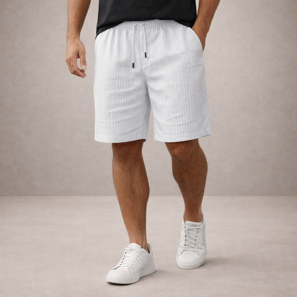 LAURENT MONACO | SHORTS D'ÉTÉ EN LIN POUR HOMMES