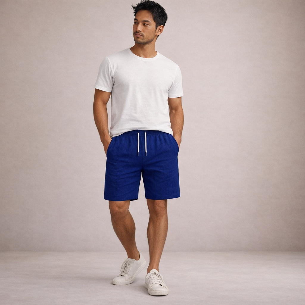 LAURENT MONACO | SHORTS D'ÉTÉ EN LIN POUR HOMMES