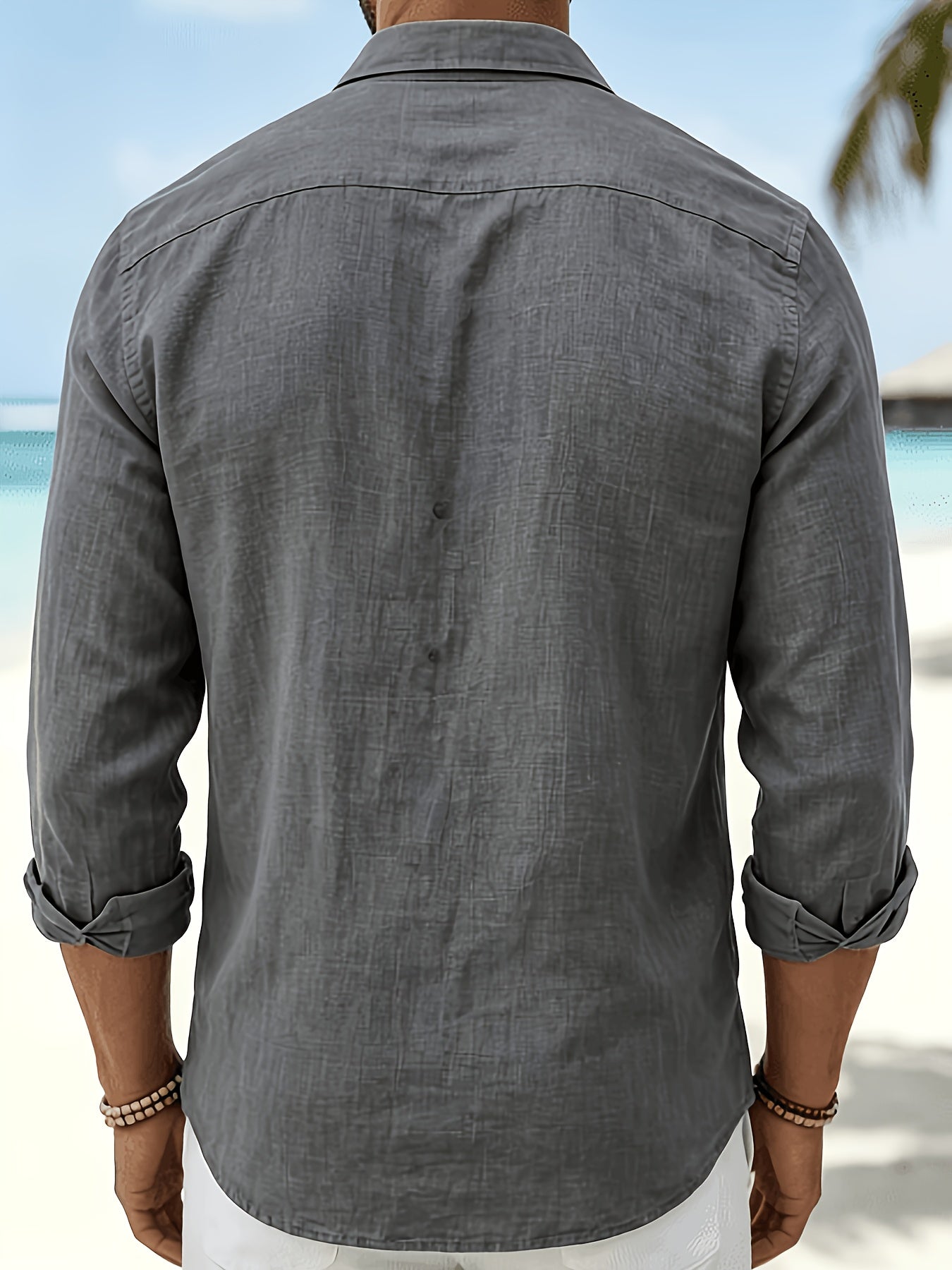 LAURENT MONACO | CHEMISE EN MÉLANGE DE LIN POUR HOMME