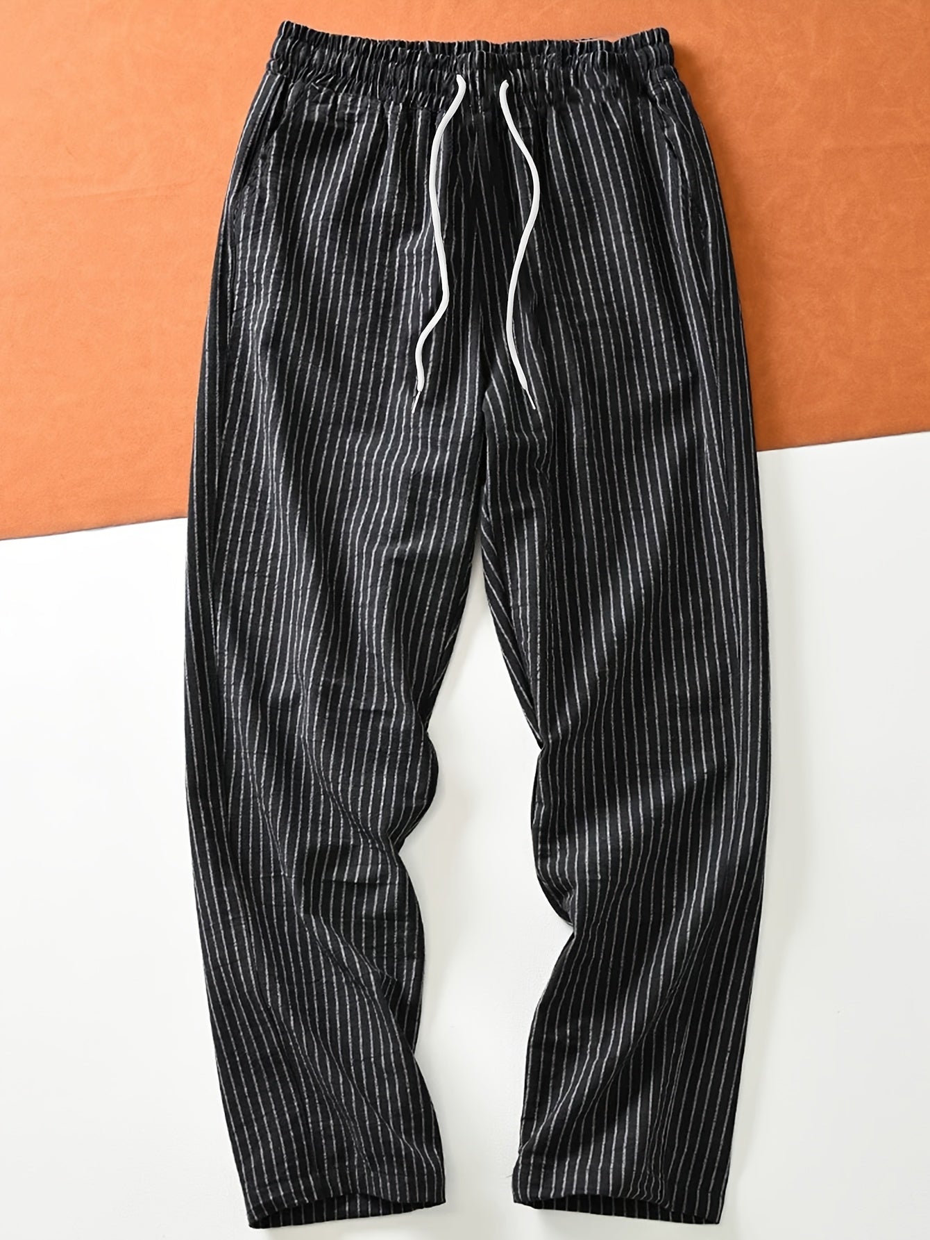 LAURENT MONACO | PANTALON DÉCONTRACTÉ À RAYURES POUR HOMMES