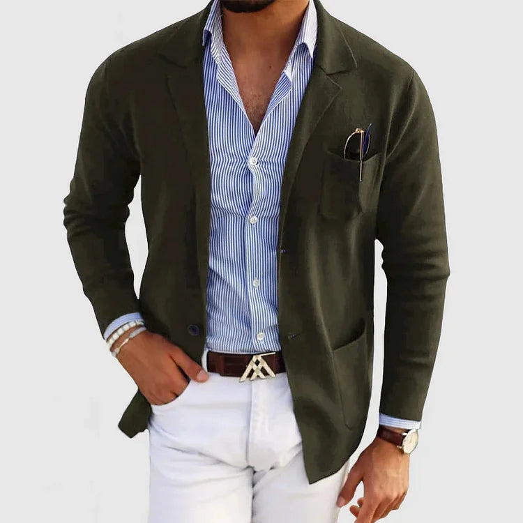 LAURENT MONACO | BLAZER LUXUEUX POUR HOMME EN MATÉRIAU SOUPLE