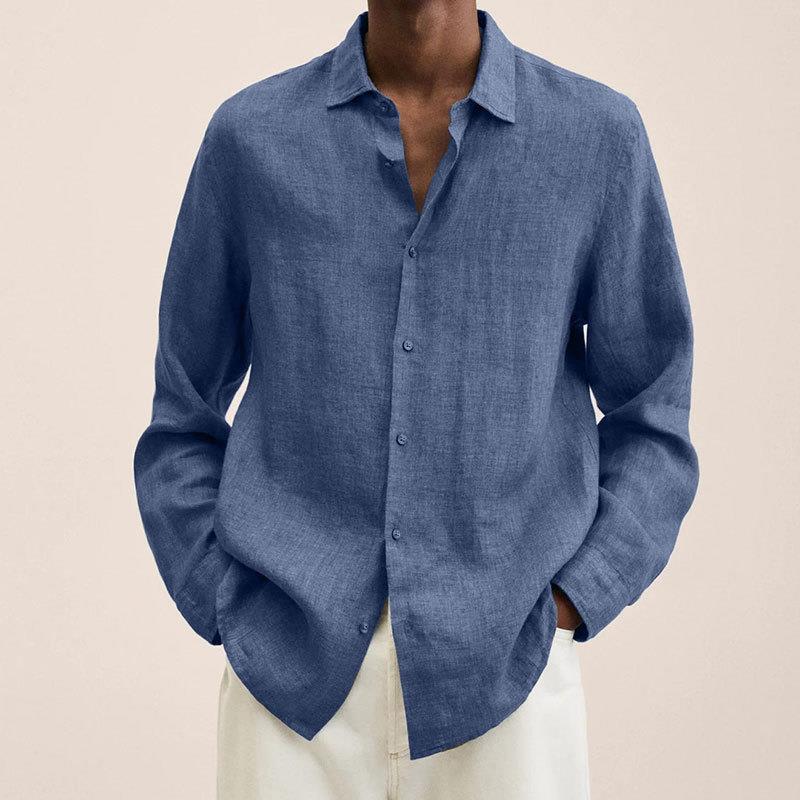 LAURENT MONACO | CHEMISE À BOUTONS EN LIN POUR HOMME