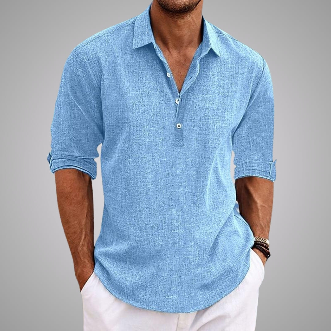 LAURENT MONACO | CHEMISE EN LIN D’ÉTÉ POUR HOMME