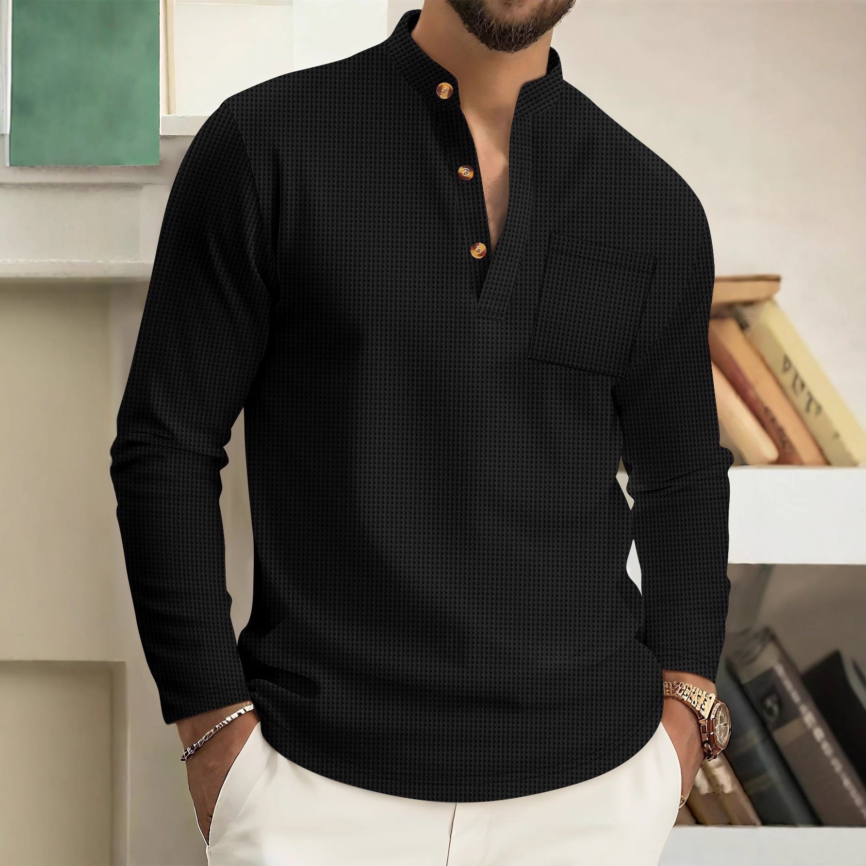 LAURENT MONACO | CHEMISE INTEMPOREL EN LIN POUR HOMME