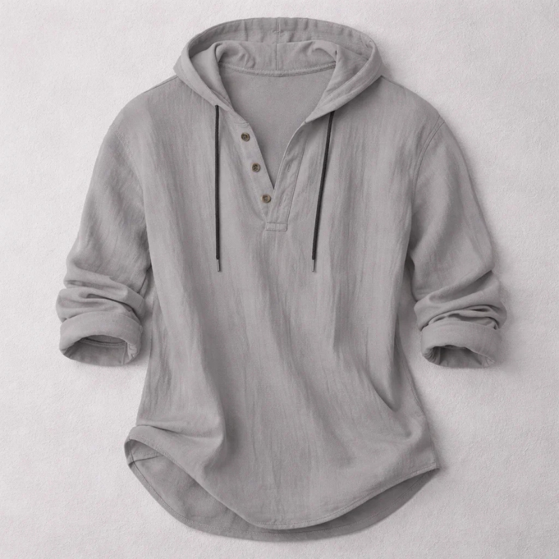 LAURENT MONACO | SWEAT À CAPUCHE EN COTON ET LIN POUR HOMMES