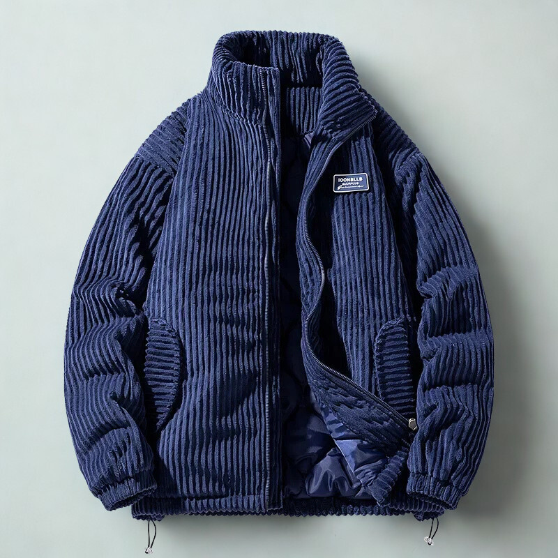 Veste Matelassée En Velours Côtelé Pour Homme