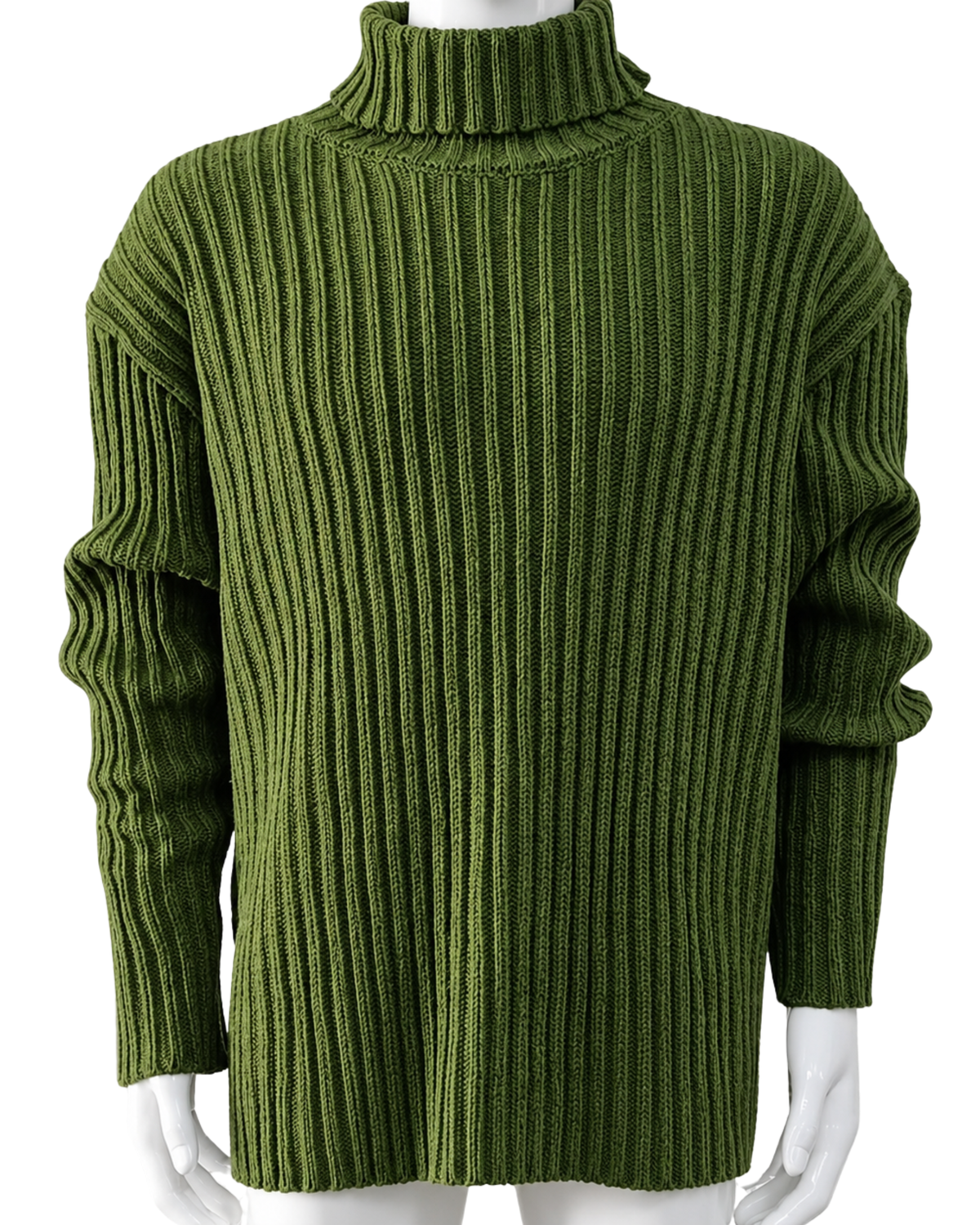 LAURENT MONACO | PULL À COL ROULEAU EN MAILLE COULISSÉE POUR HOMMES