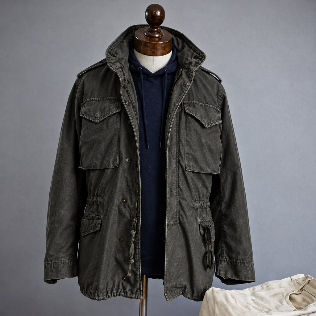 LAURENT MONACO | VESTE DE CAMPAGNE MILITAIRE POUR HOMMES