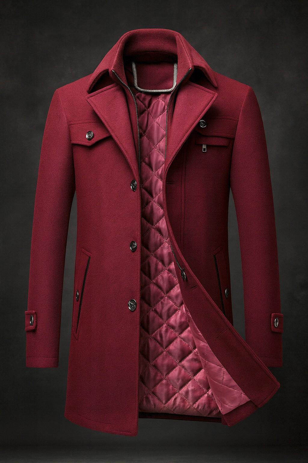 LAURENT MONACO | MANTEAU EN LAINE FAIT À LA MAIN