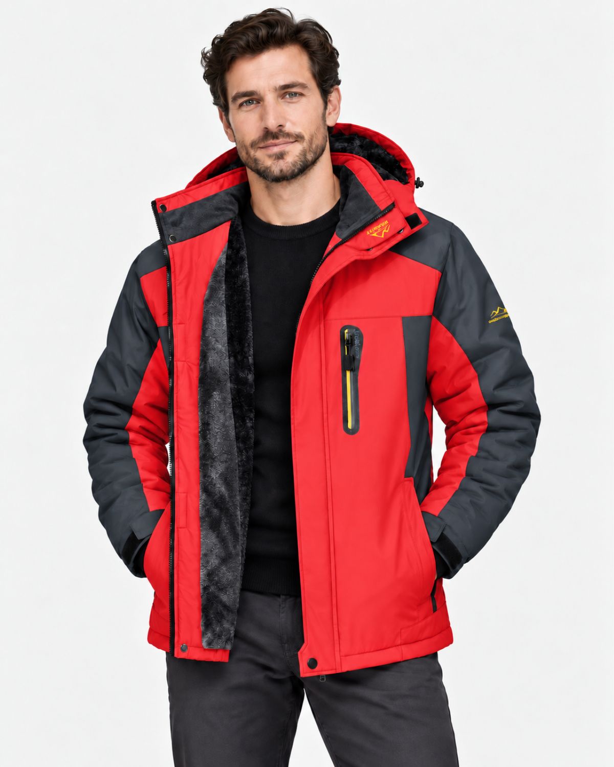 LAURENT MONACO | VESTE D'HIVER À CAPUCHE POUR HOMMES