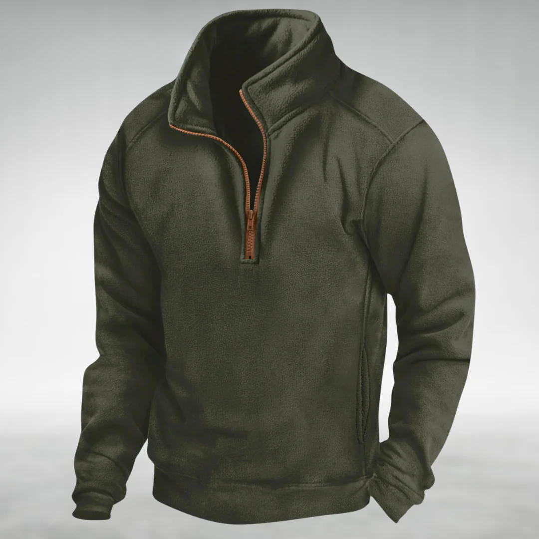 LAURENT MONACO | PULLOVER LÉGER HALF-ZIP