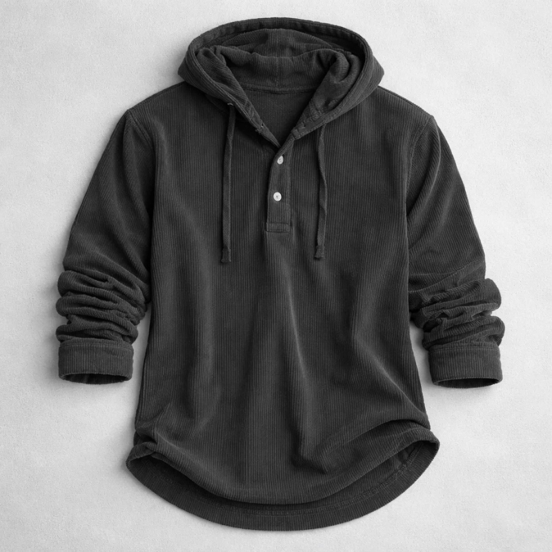 LAURENT MONACO | SWEAT À CAPUCHE EN VELOURS CÔTELÉ POUR HOMME