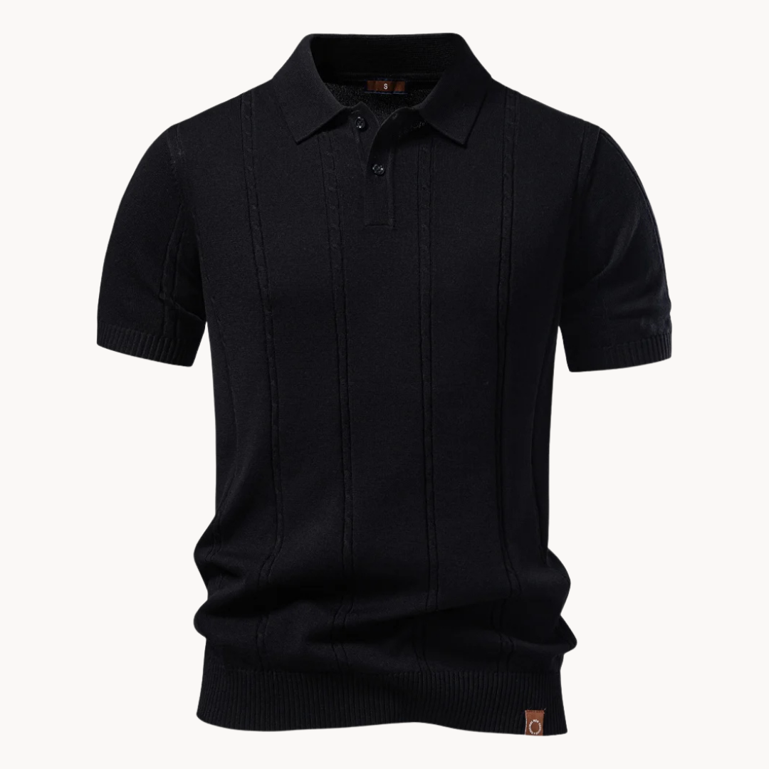 LAURENT MONACO | POLO TEXTURÉ COUPE MODERNE POUR HOMME