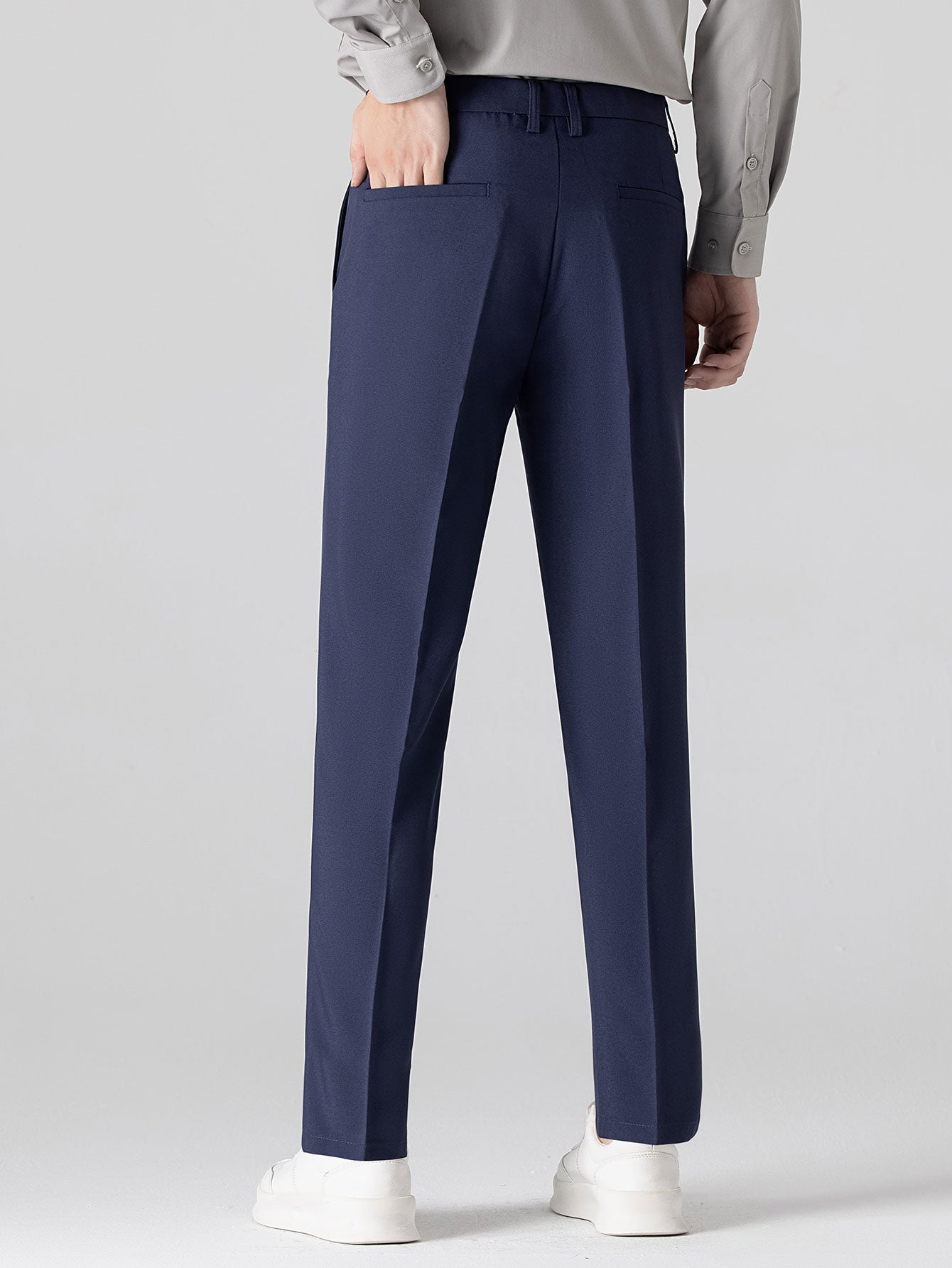 CHEMISE À MANCHES LONGUES À CARREAUX AVEC BOUTONS & PANTALONS SLIM FIT À JAMBES FINS