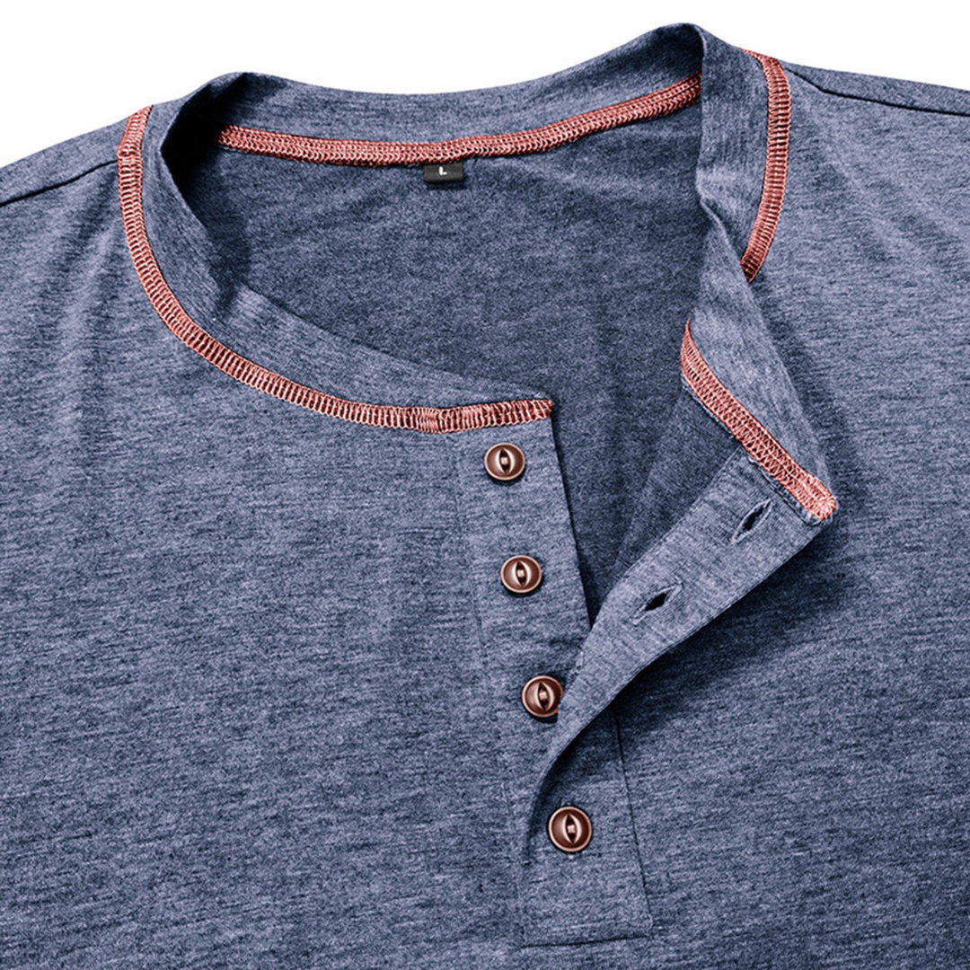 LAURENT MONACO | T-SHIRT HENLEY POUR HOMMES
