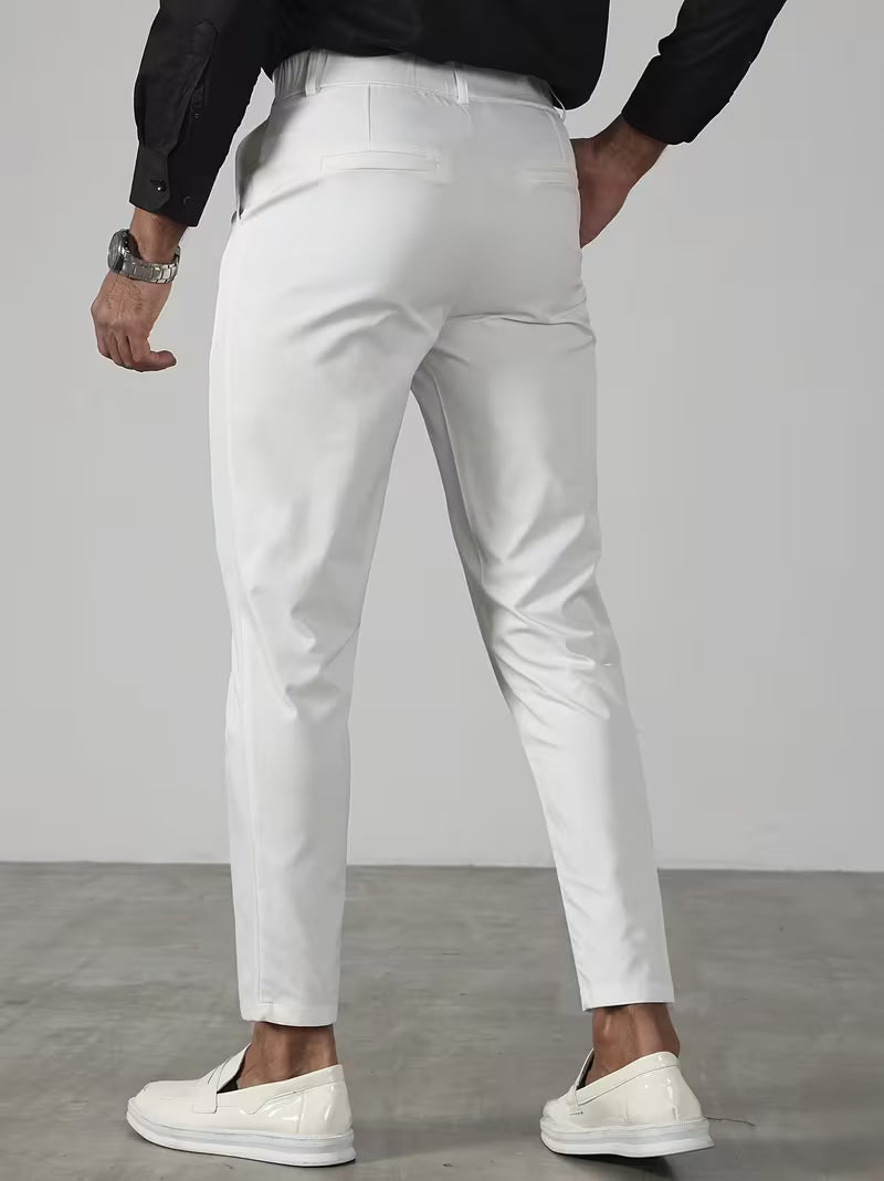 LAURENT MONACO | PANTALON PLISSÉ CONIQUE AUX CHEVILLES POUR HOMMES