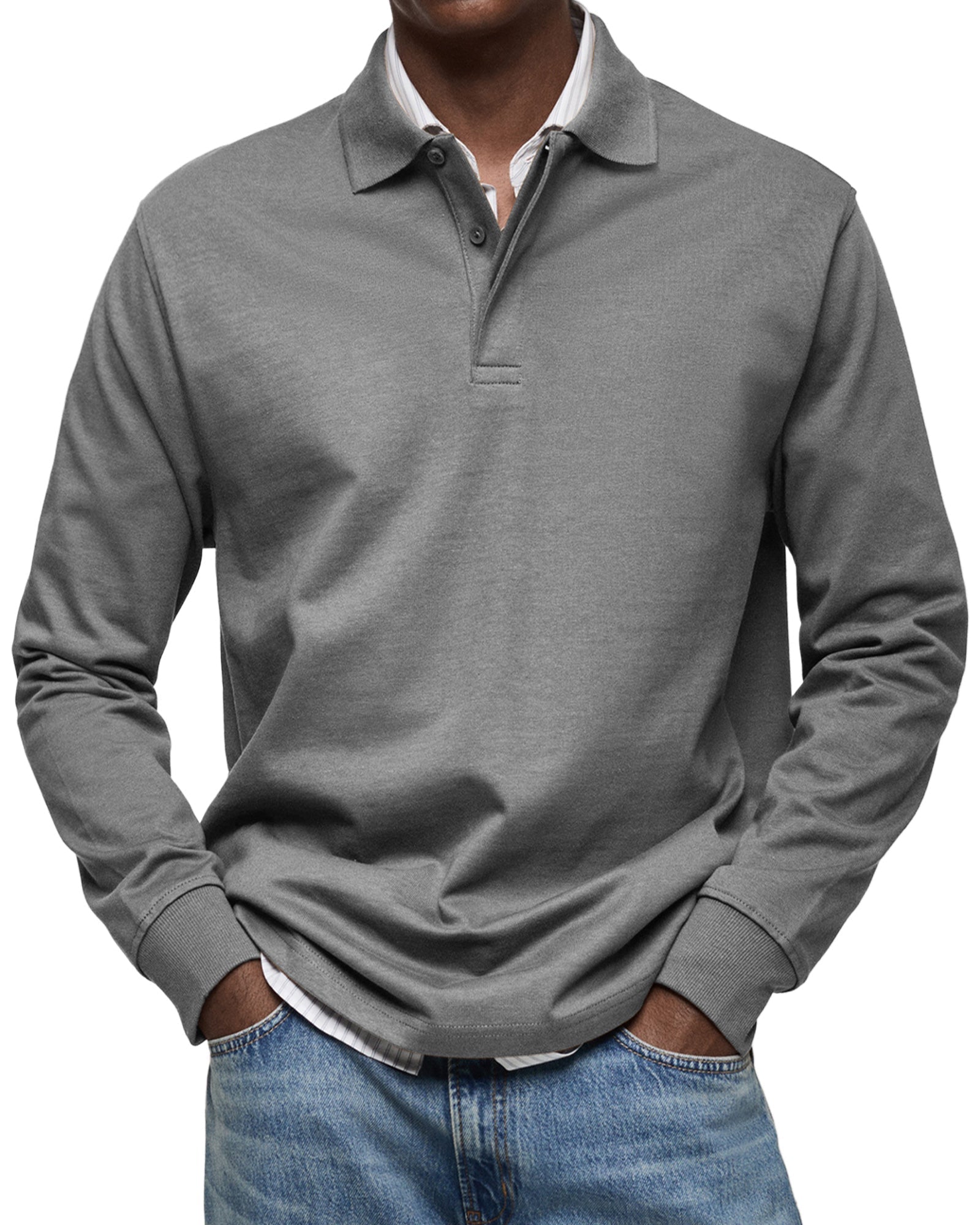 LAURENT MONACO | POLO IN COTONE TESSUTO