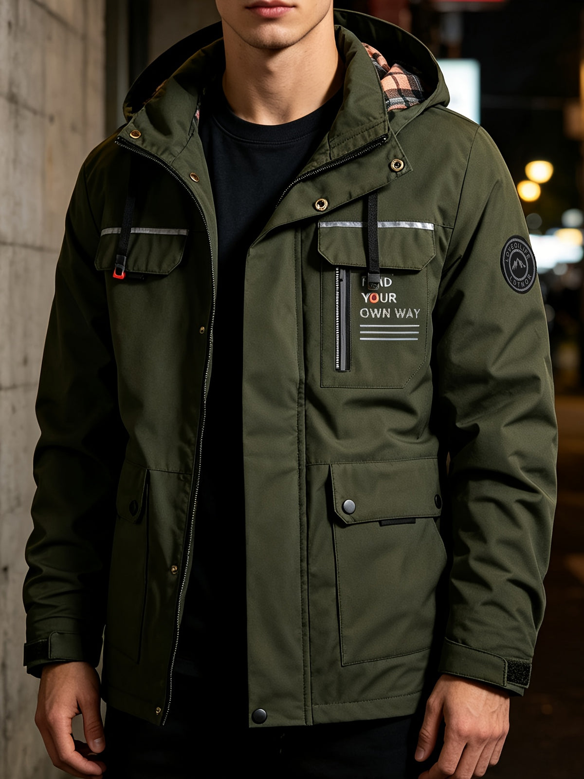 LAURENT MONACO | VESTE À CAPUCHE ET FERMETURE ÉCLAIR POUR HOMMES
