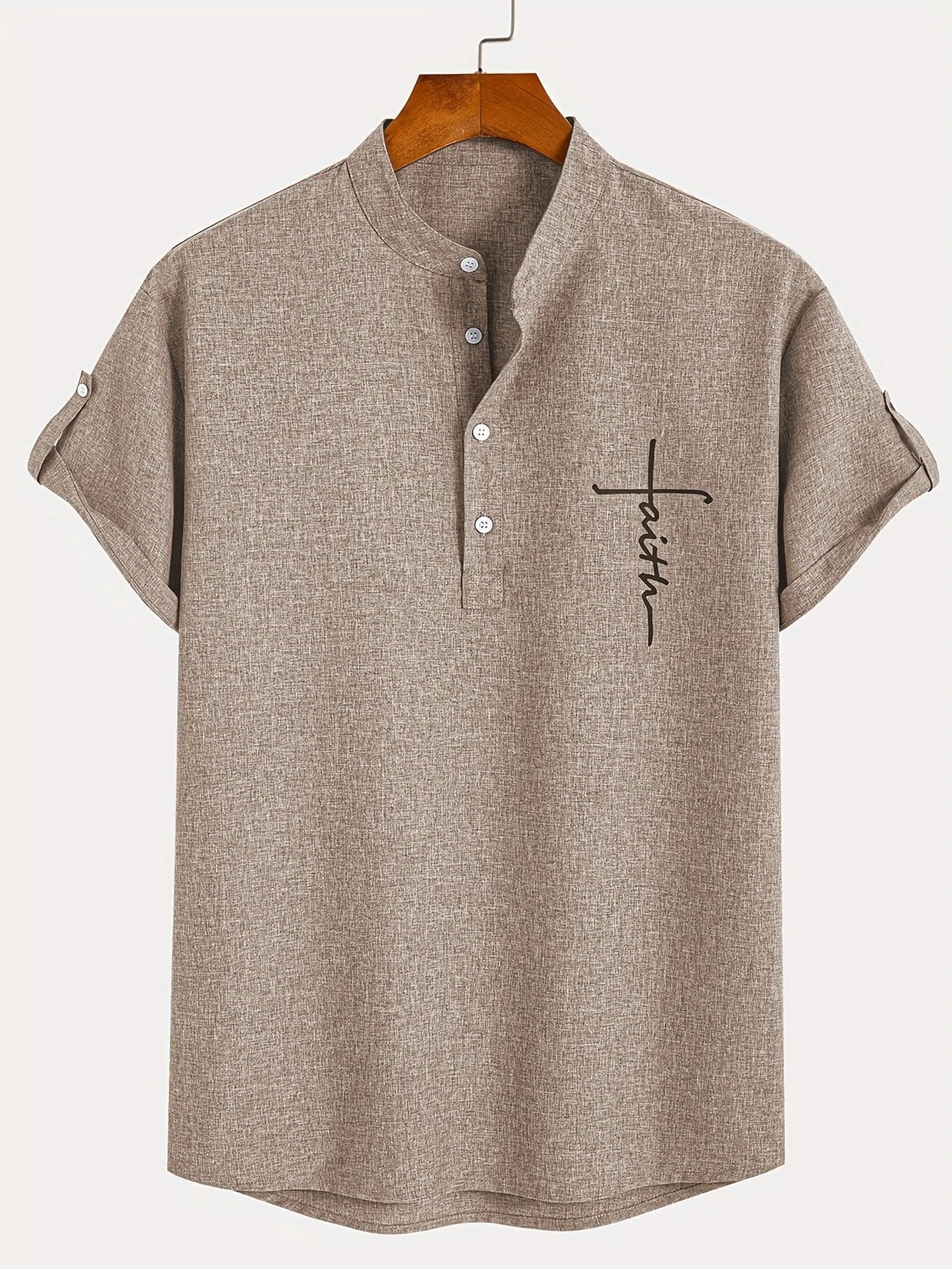 LAURENT MONACO | CHEMISE À COL MONTANT POUR HOMMES