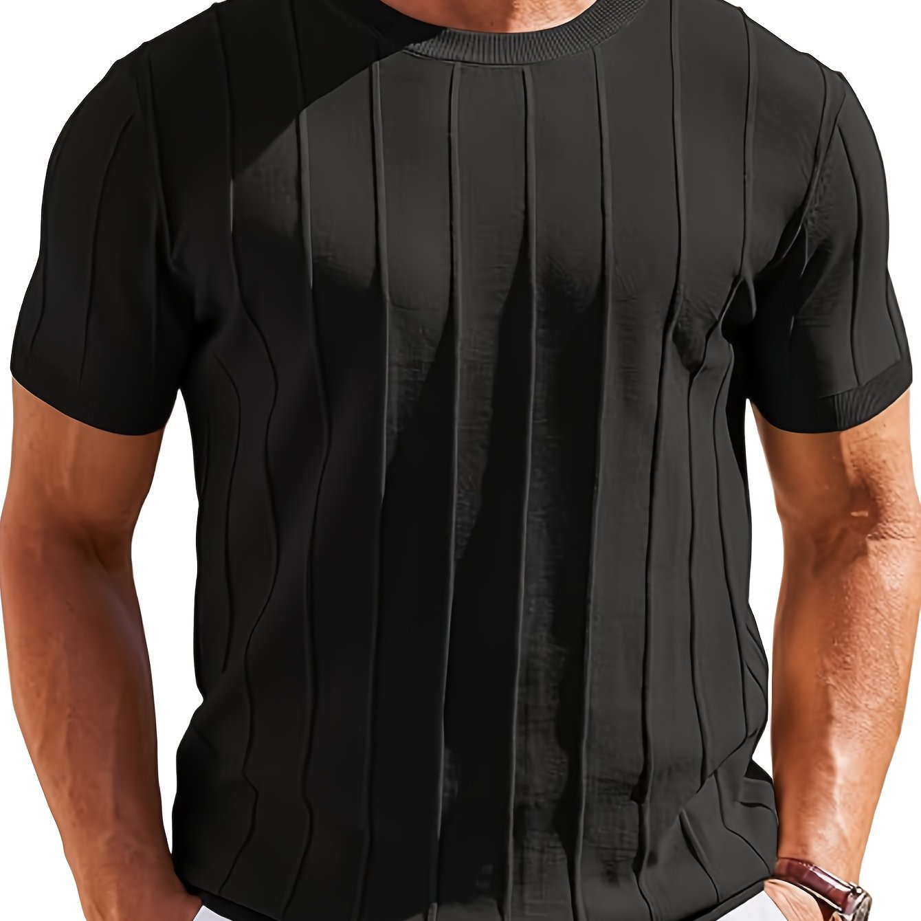 LAURENT MONACO | CHEMISE EN MAILLE COTONNÉE POUR HOMMES