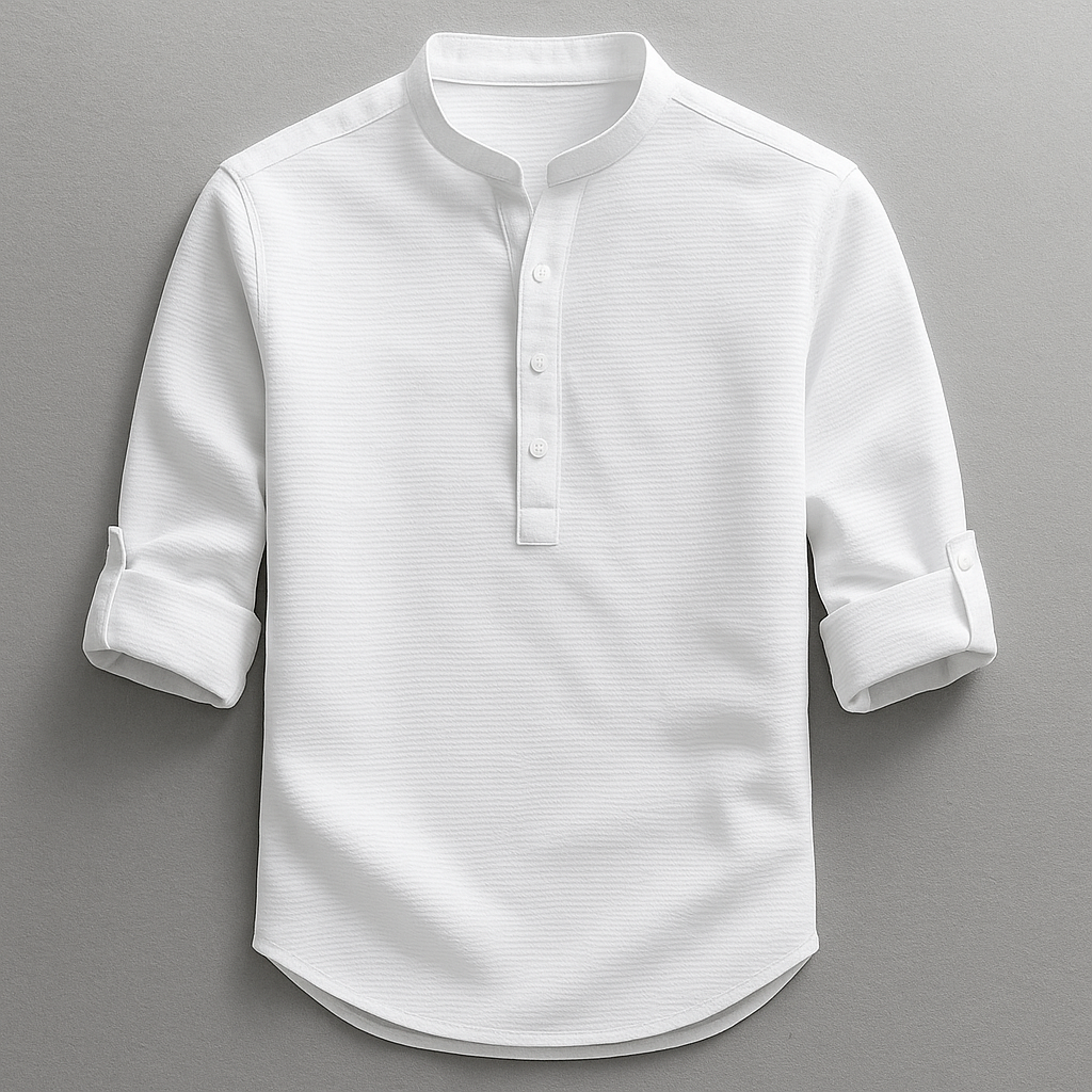 LAURENT MONACO | CHEMISE EN MÉLANGE DE COTON POUR HOMMES