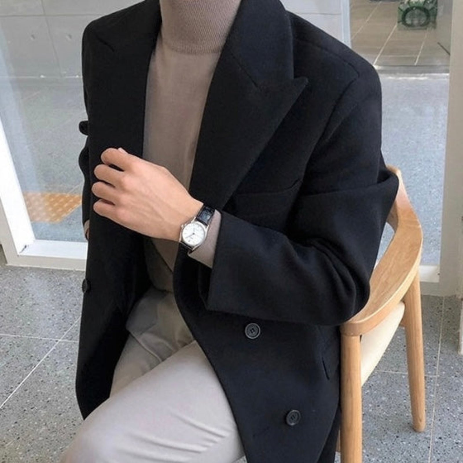LAURENT MONACO | MANTEAU DOUBLÉ ÉLÉGANT POUR HOMME