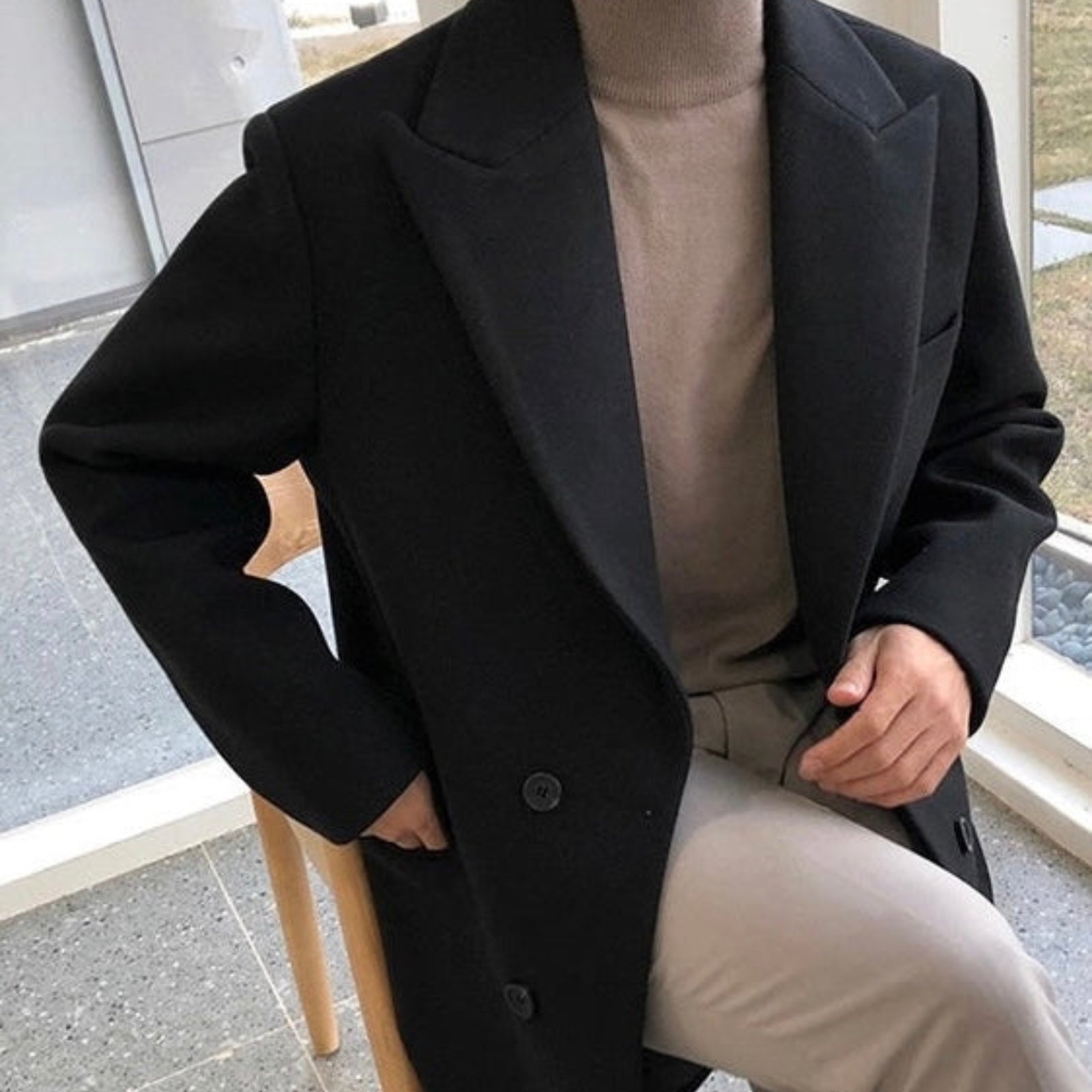 LAURENT MONACO | MANTEAU DOUBLÉ ÉLÉGANT POUR HOMME