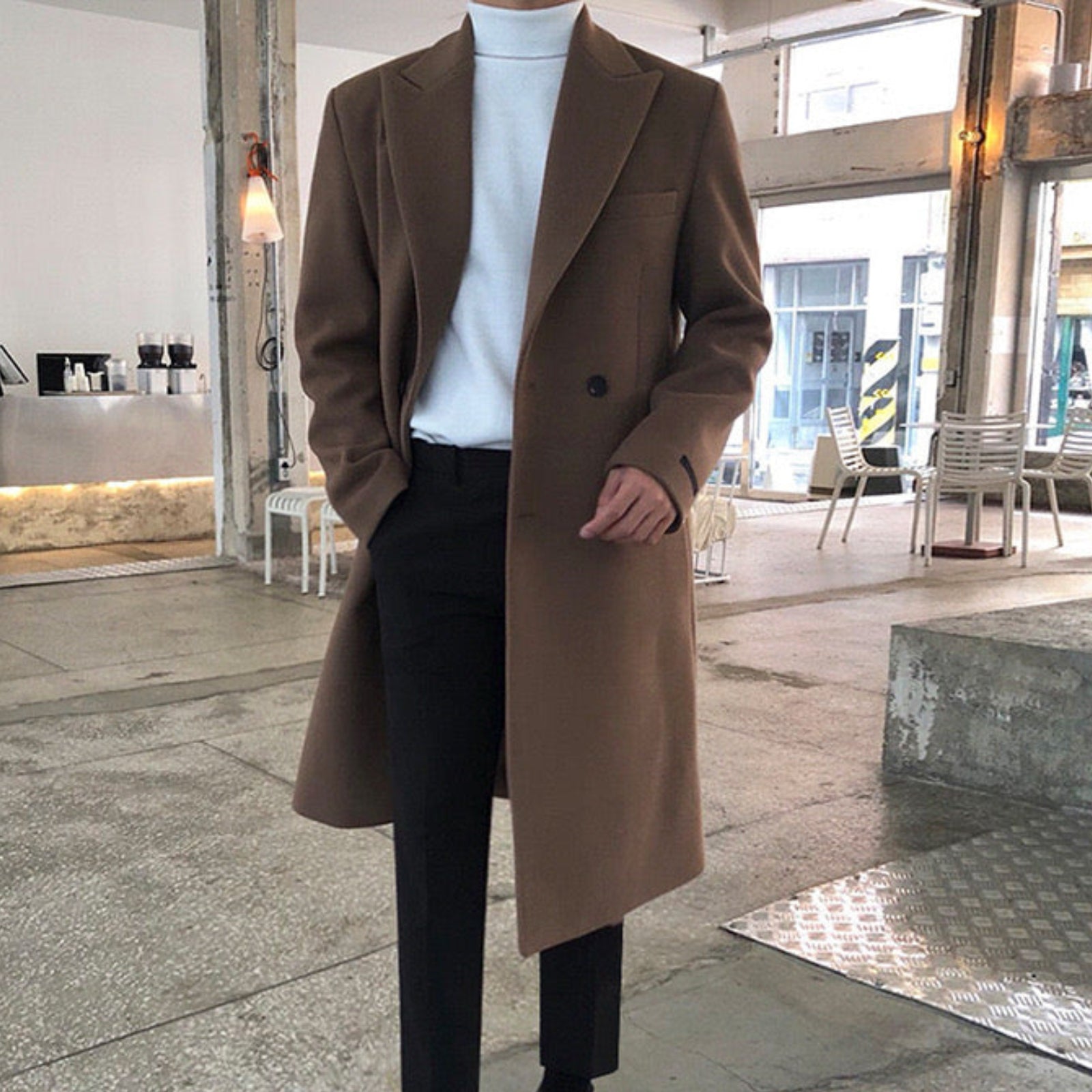 LAURENT MONACO | MANTEAU DOUBLÉ ÉLÉGANT POUR HOMME