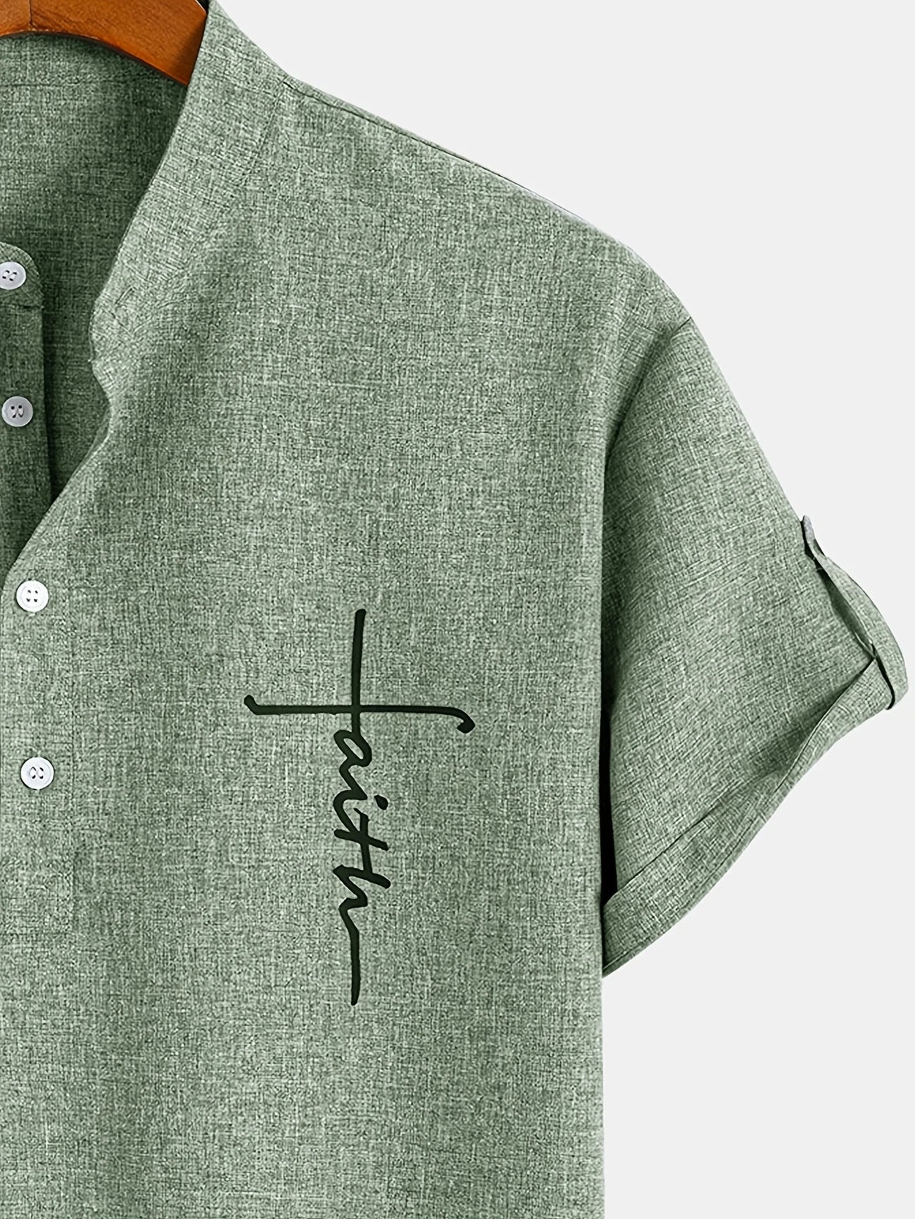 LAURENT MONACO | CHEMISE À COL MONTANT POUR HOMMES