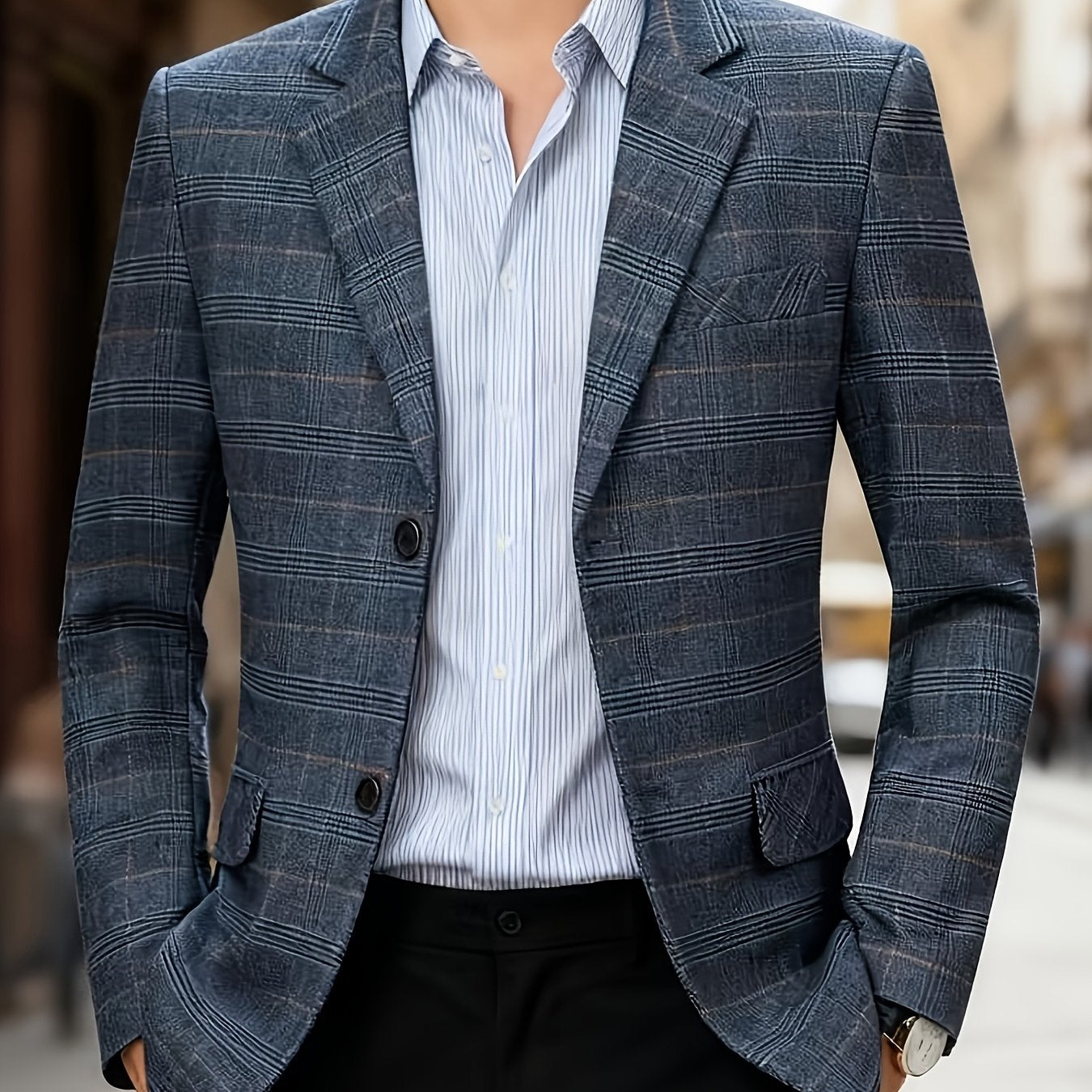 LAURENT MONACO | VESTE À CARREAUX POUR HOMMES