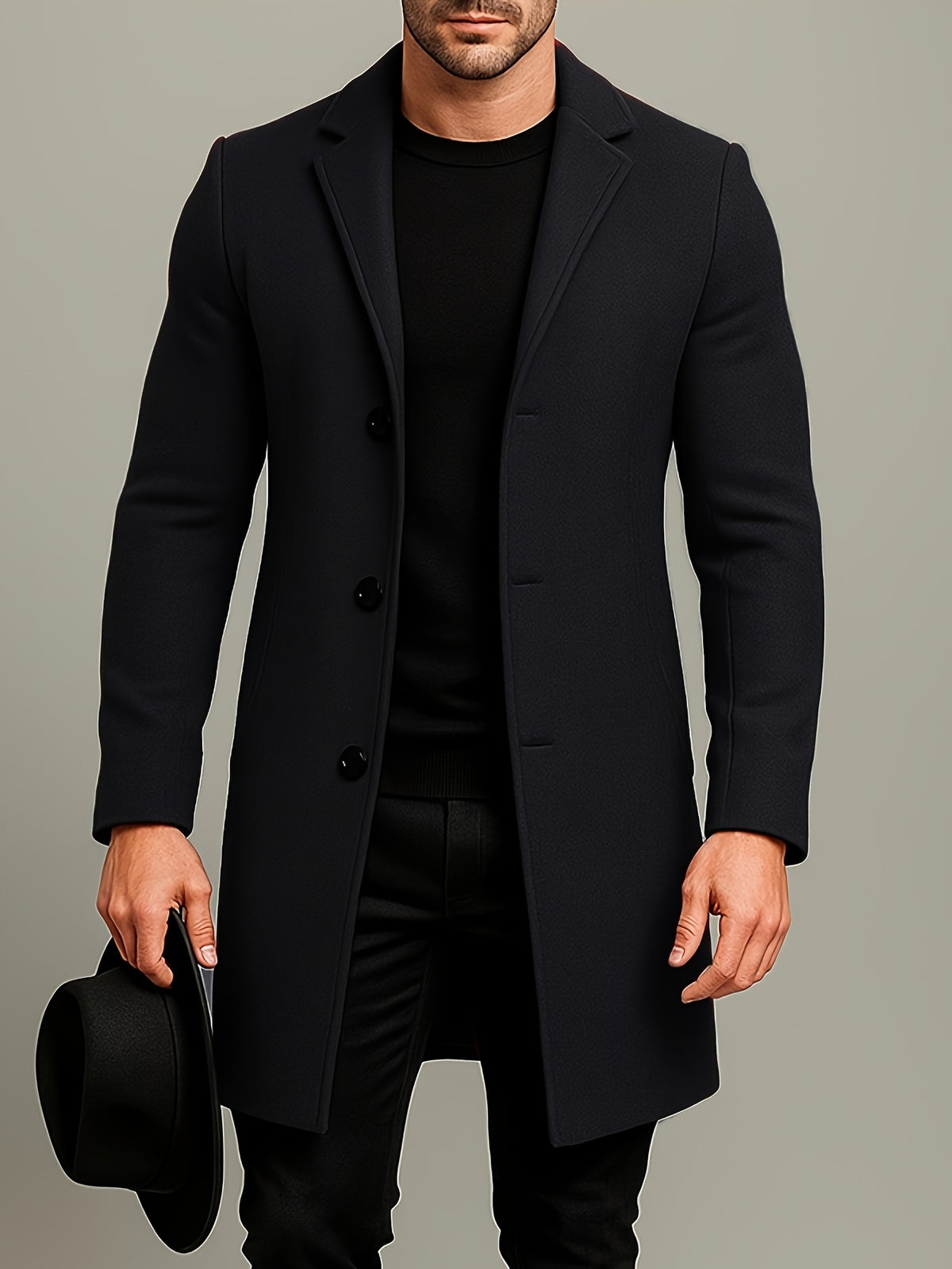LAURENT MONACO | VESTE À REVERS ET BOUTONS POUR HOMMES