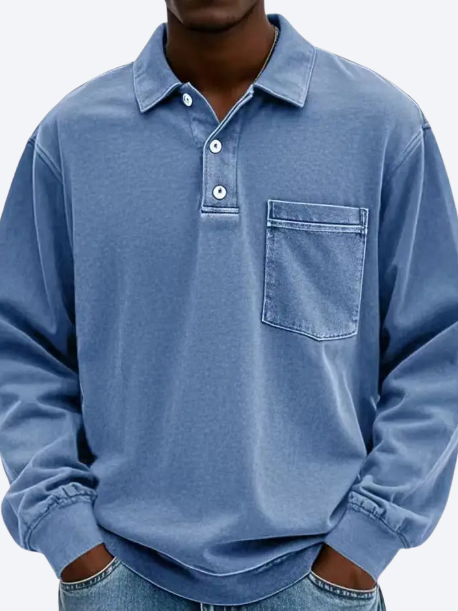 LAURENT MONACO | POLO LONG CLASSIQUE POUR HOMMES