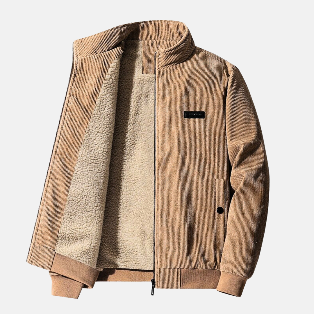 LAURENT MONACO | VESTE RÉTRO EN VELOURS COURRU POUR HOMMES