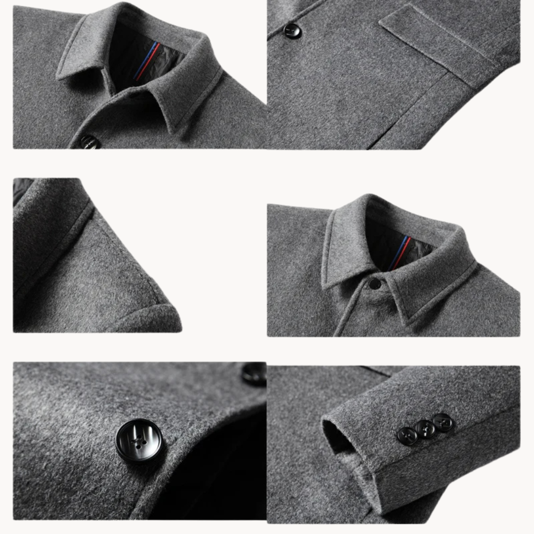 LAURENT MONACO | MANTEAU DE LAINE CLASSIQUE