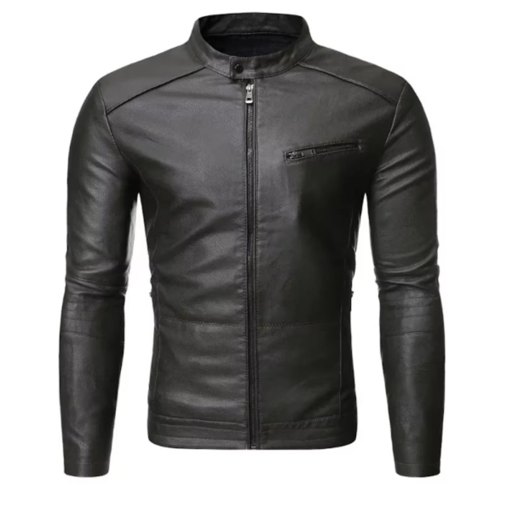 LAURENT MONACO | VESTE EN CUIR ÉLÉGANTE POUR HOMME