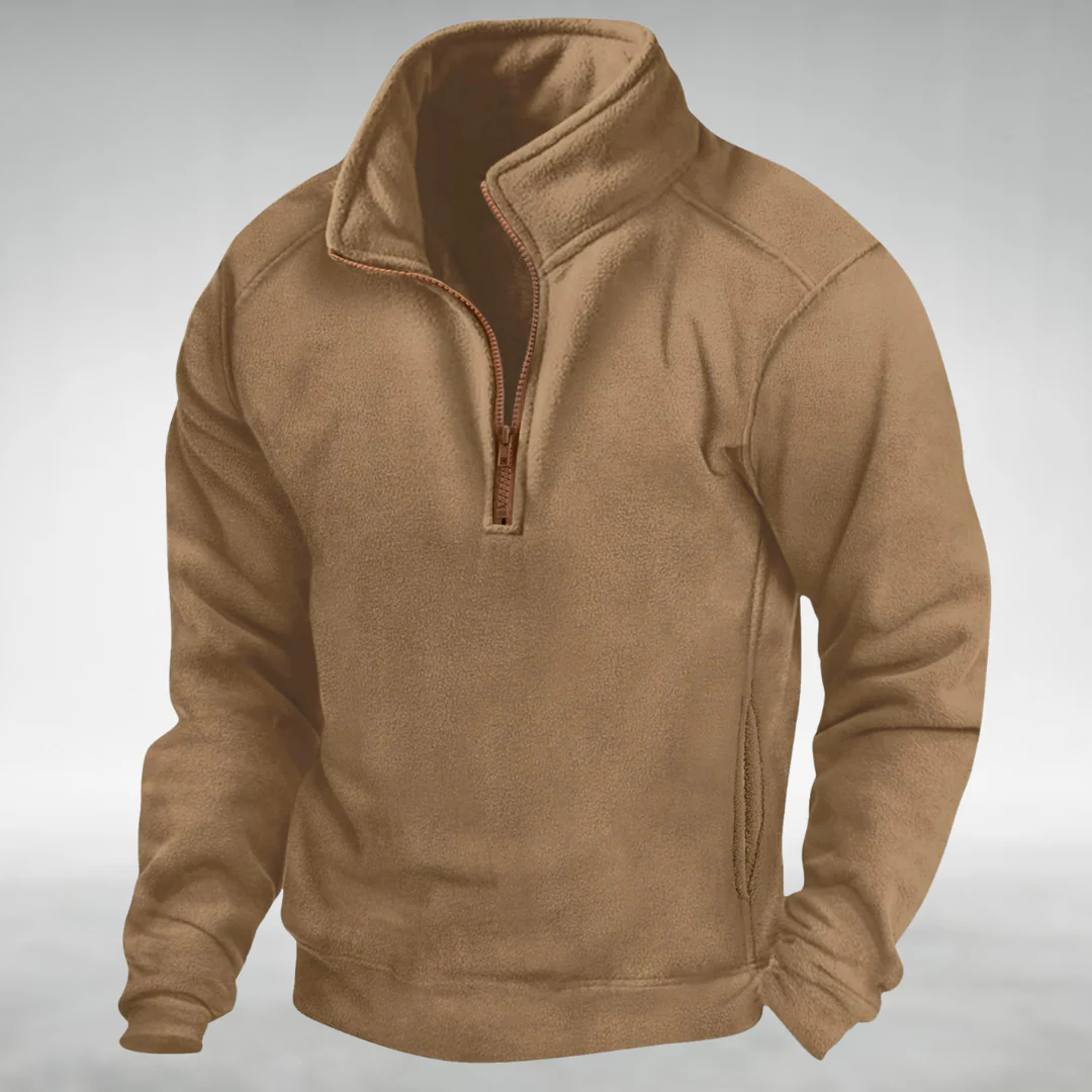 LAURENT MONACO | PULLOVER LÉGER HALF-ZIP