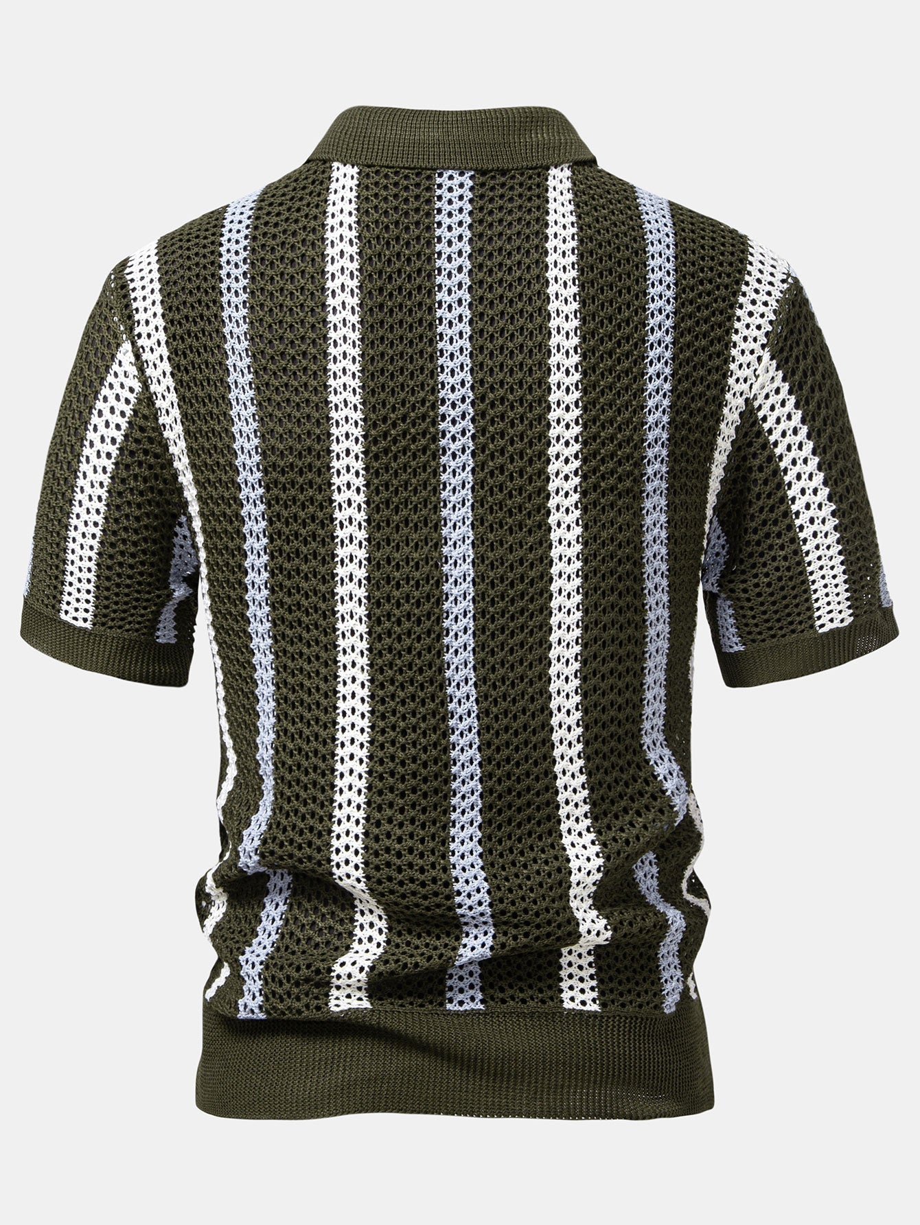 POLO AU CROCHET & PANTALONS EN LIN DROITS