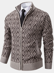 LAURENT MONACO | PULL EN MAILLE GÉOMÉTRIQUE POUR HOMMES