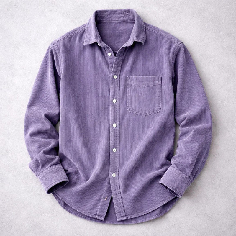 LAURENT MONACO | CHEMISE EN VELOURS CÔTELÉ DE COTON POUR HOMME