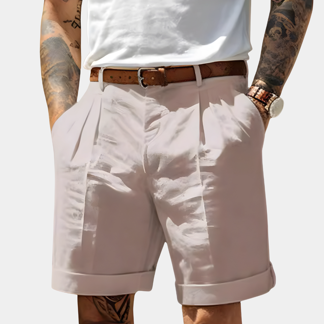 LAURENT MONACO | BERMUDAS ÉLÉGANTS EN COTON RESPIRANT