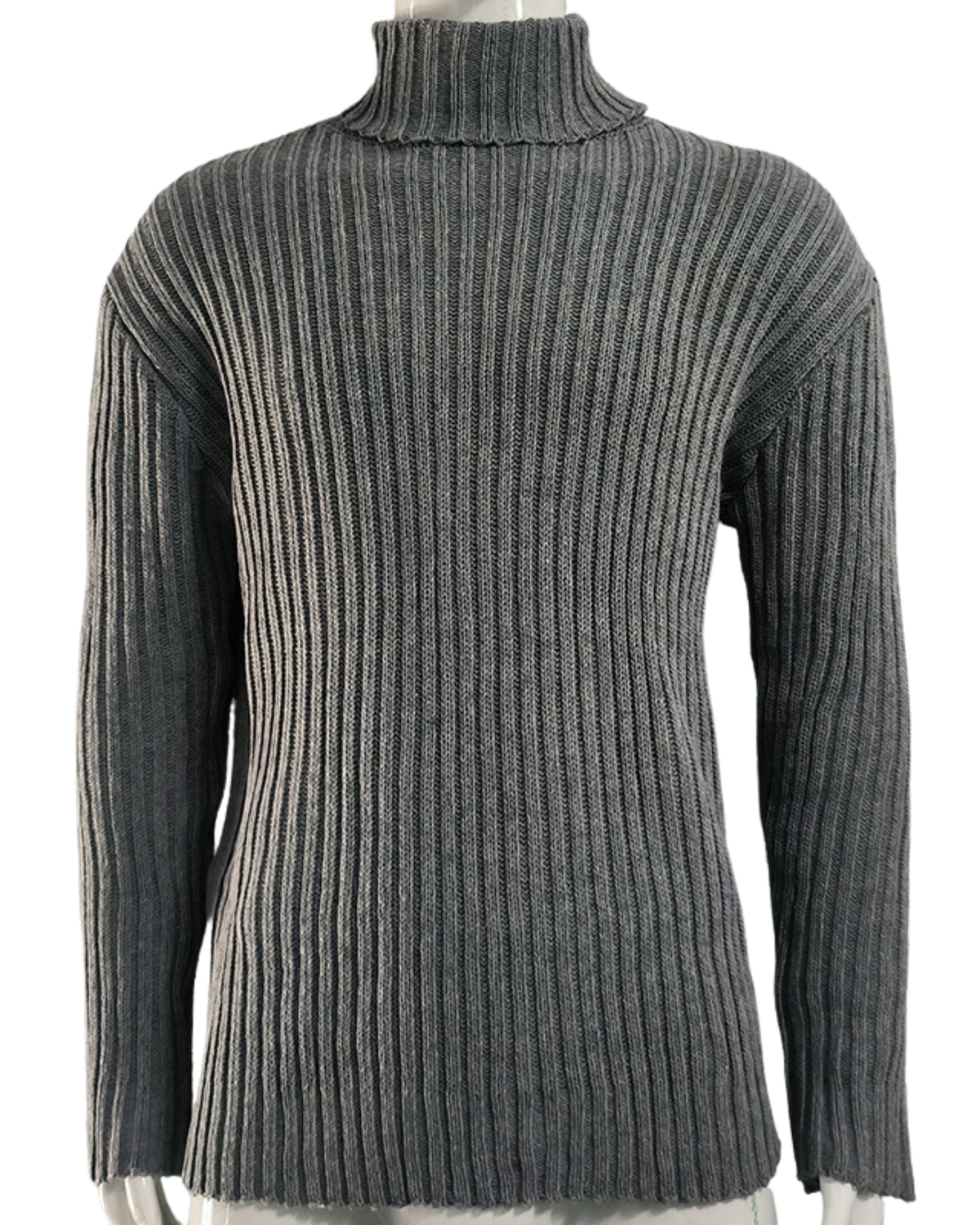 LAURENT MONACO | PULL À COL ROULEAU EN MAILLE COULISSÉE POUR HOMMES