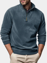 LAURENT MONACO | PULL EN MAILLE À DEMI-FERMETURE ÉCLAIR POUR HOMMES