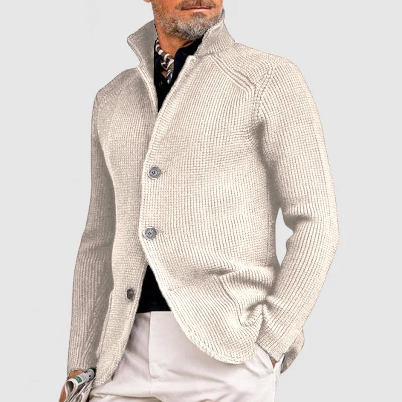LAURENT MONACO | GILET EN MAILLE À COL MONTANT POUR HOMMES