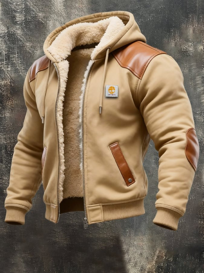 LAURENT MONACO | VESTE VINTAGE EN DAIM AVEC CAPUCHE